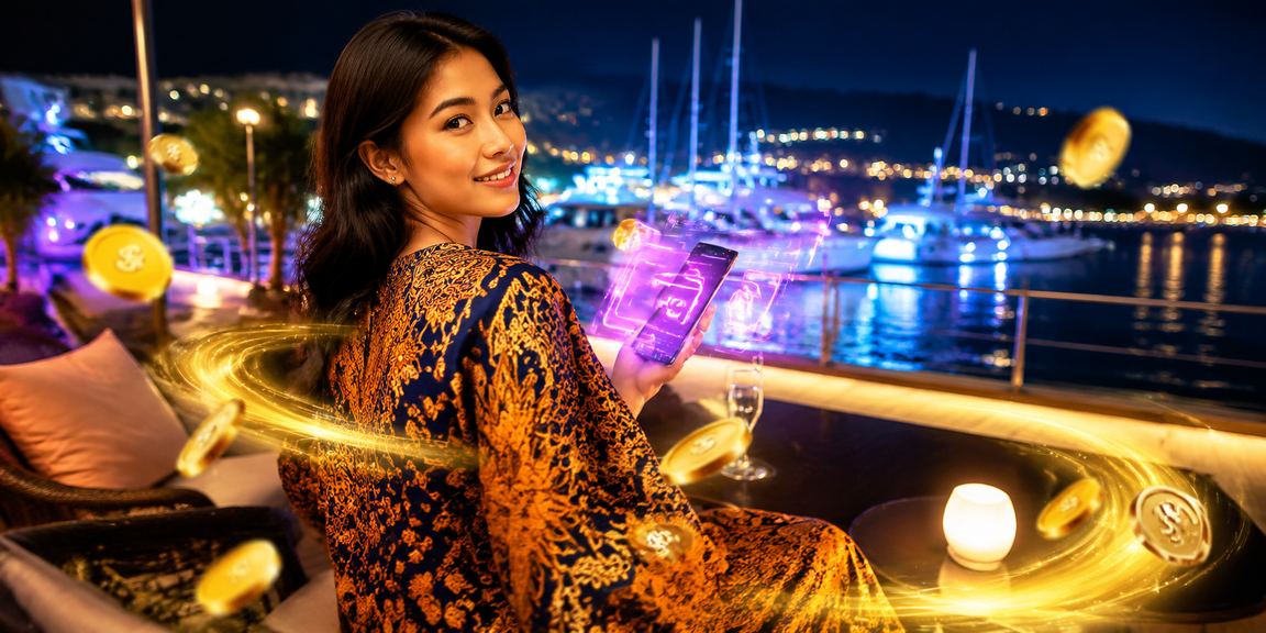 Pemain Malaysia berpakaian batik bermain pertaruhan kasino di Langkawi