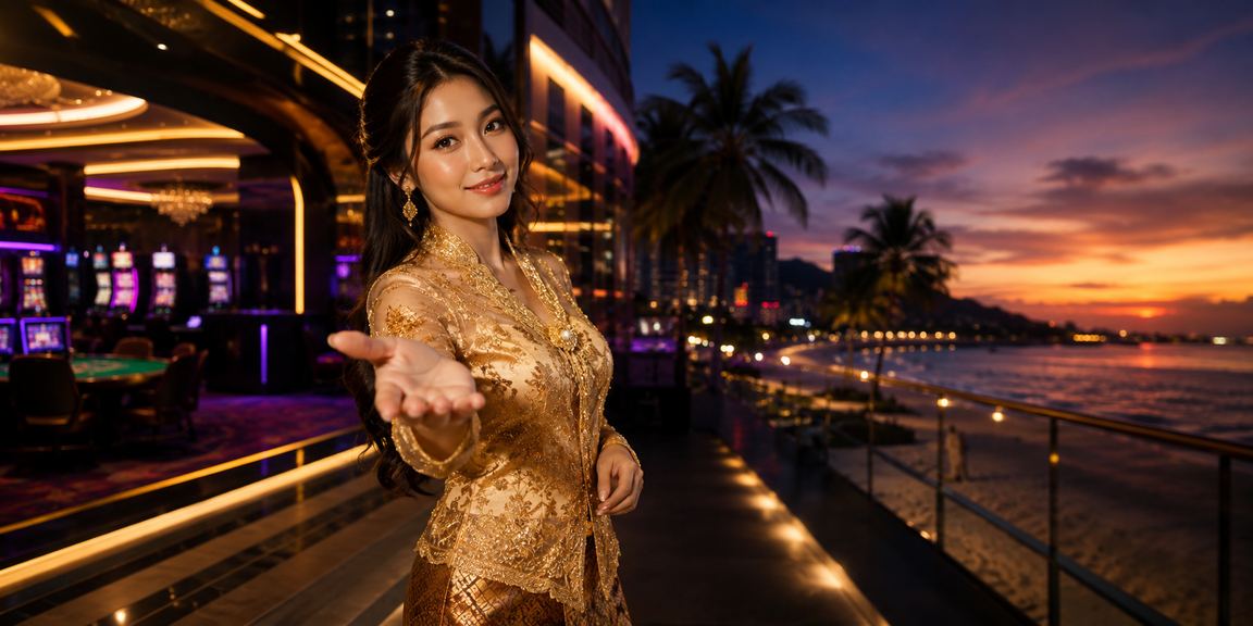 Permainan meja kasino di Penang dengan suasana kebaya tradisional Malaysia